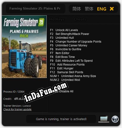 Farming Simulator 25: Plains & Prairies Pack: Cheats, Trainer +14 [dR.oLLe]