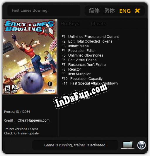 Trainer for Fast Lanes Bowling [v1.0.8]