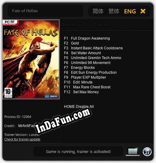 Fate of Hellas: Cheats, Trainer +12 [MrAntiFan]