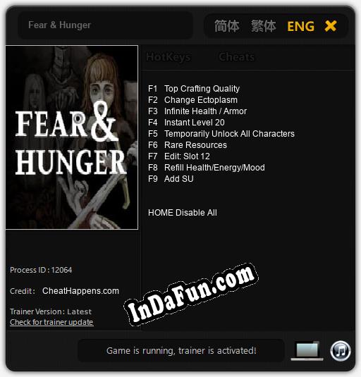 Fear & Hunger: Cheats, Trainer +9 [CheatHappens.com]