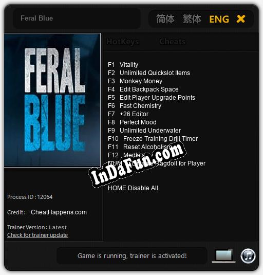 Feral Blue: TRAINER AND CHEATS (V1.0.77)