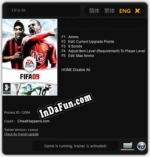 Trainer for FIFA 09 [v1.0.1]