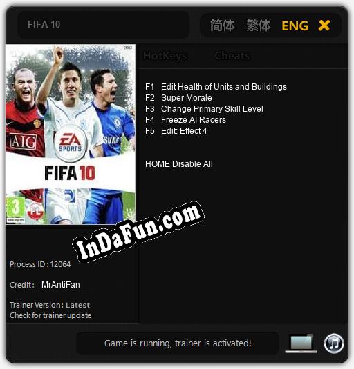 Trainer for FIFA 10 [v1.0.3]