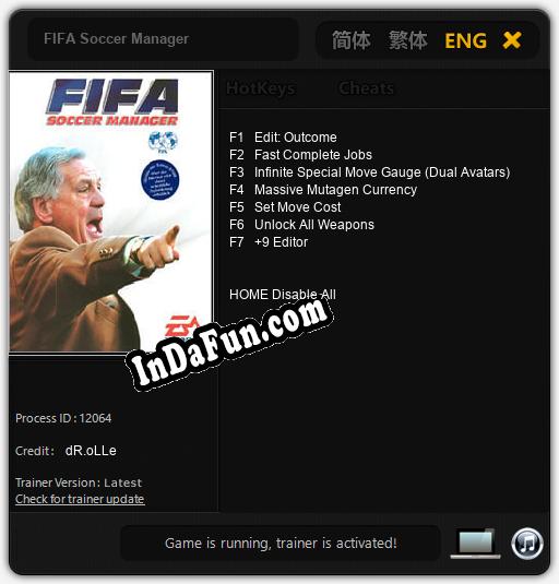 Trainer for FIFA Soccer Manager [v1.0.5]