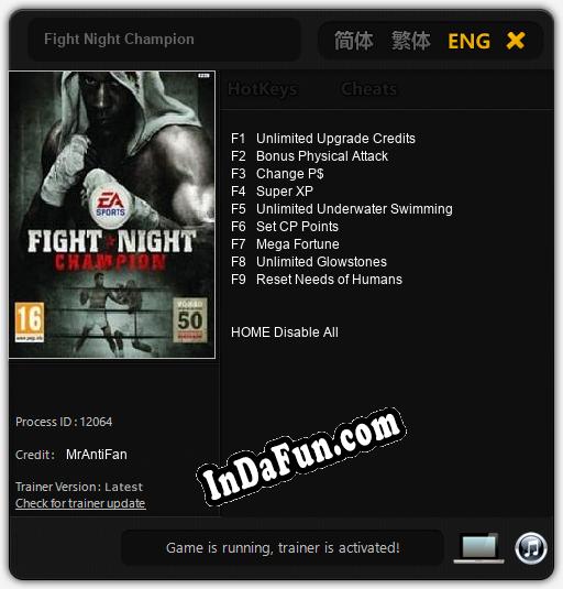 Fight Night Champion: TRAINER AND CHEATS (V1.0.34)