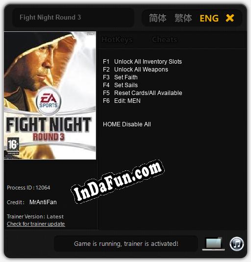 Fight Night Round 3: Trainer +6 [v1.4]