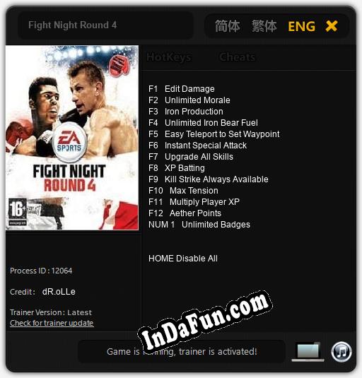 Fight Night Round 4: Cheats, Trainer +13 [dR.oLLe]