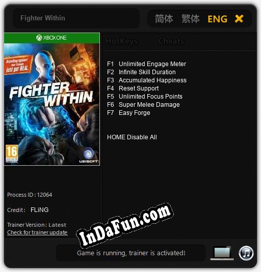 Fighter Within: TRAINER AND CHEATS (V1.0.38)