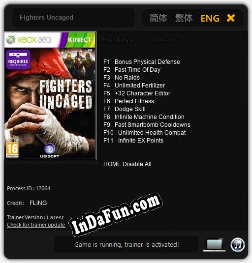 Fighters Uncaged: TRAINER AND CHEATS (V1.0.98)