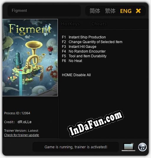 Figment: Trainer +6 [v1.5]