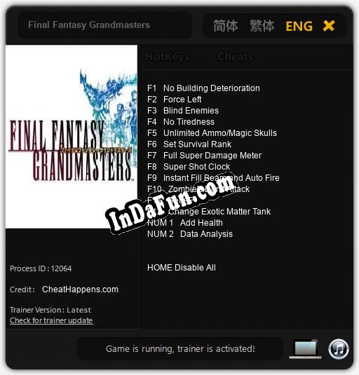 Final Fantasy Grandmasters: Trainer +14 [v1.9]