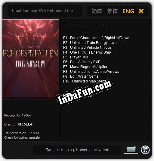 Final Fantasy XVI: Echoes of the Fallen: TRAINER AND CHEATS (V1.0.68)