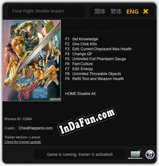 Final Fight: Double Impact: TRAINER AND CHEATS (V1.0.94)