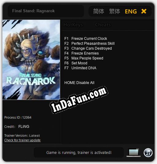 Trainer for Final Stand: Ragnarok [v1.0.3]