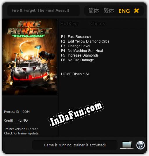 Fire & Forget: The Final Assault: TRAINER AND CHEATS (V1.0.49)
