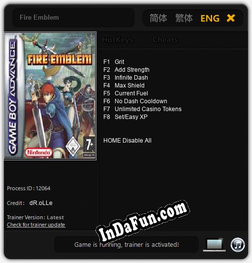 Fire Emblem: Trainer +8 [v1.4]