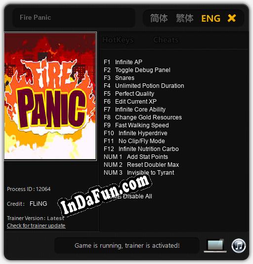 Fire Panic: Trainer +15 [v1.7]