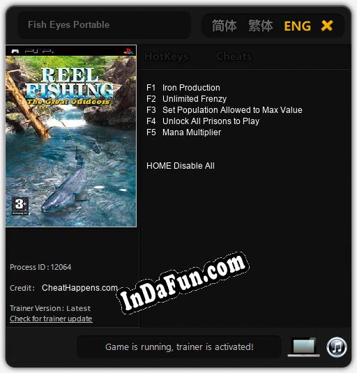 Fish Eyes Portable: Cheats, Trainer +5 [CheatHappens.com]