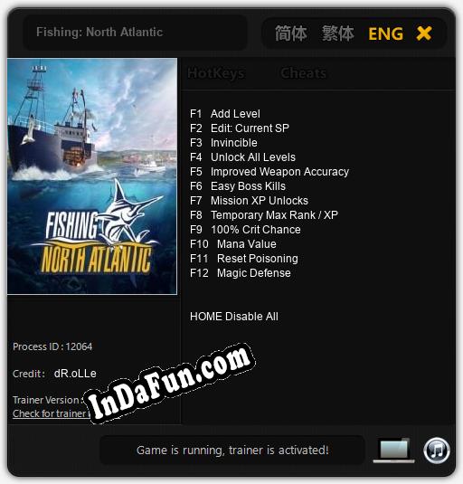 Fishing: North Atlantic: Trainer +12 [v1.7]