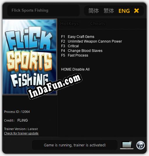 Trainer for Flick Sports Fishing [v1.0.6]