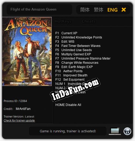 Flight of the Amazon Queen: TRAINER AND CHEATS (V1.0.65)
