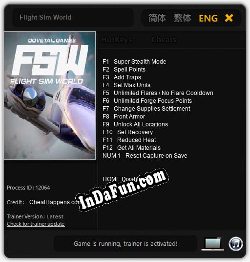 Flight Sim World: Cheats, Trainer +13 [CheatHappens.com]