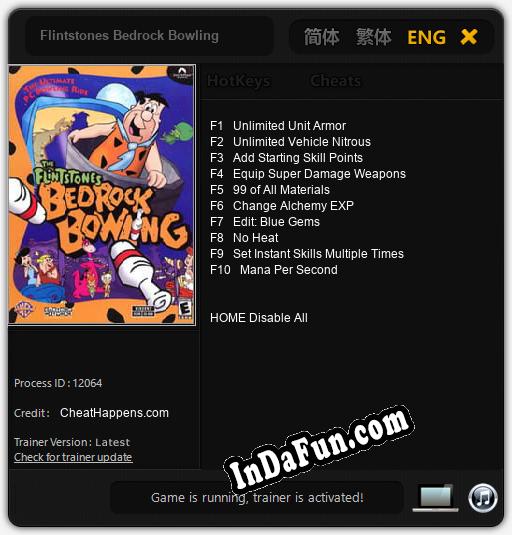 Flintstones Bedrock Bowling: TRAINER AND CHEATS (V1.0.73)