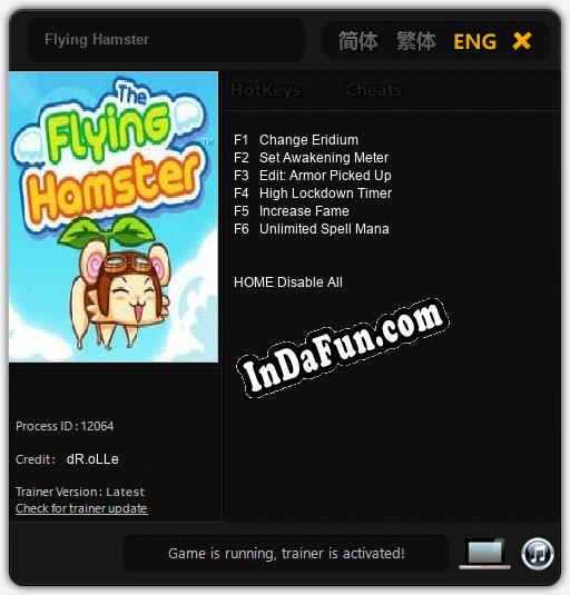 Flying Hamster: TRAINER AND CHEATS (V1.0.38)