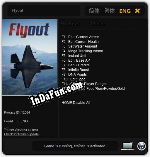 Flyout: Cheats, Trainer +12 [FLiNG]