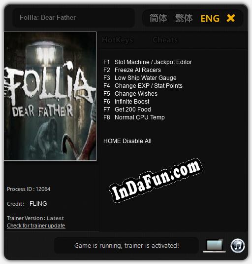 Follia: Dear Father: TRAINER AND CHEATS (V1.0.71)