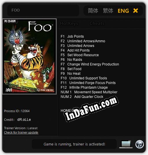 FOO: Cheats, Trainer +14 [dR.oLLe]