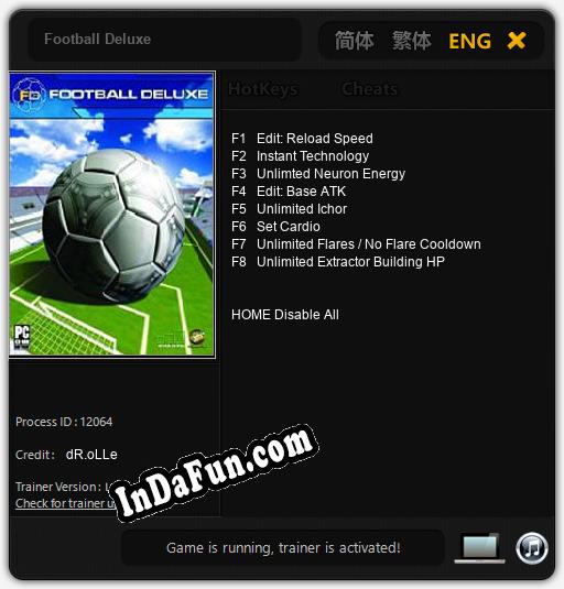 Football Deluxe: Cheats, Trainer +8 [dR.oLLe]