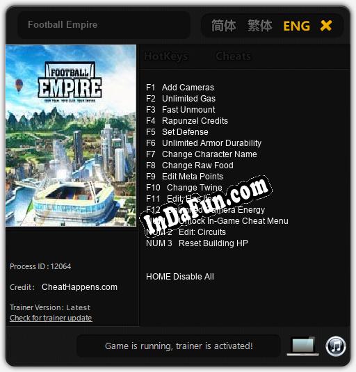 Football Empire: Trainer +15 [v1.8]