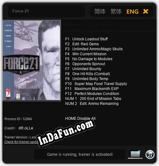 Force 21: Trainer +14 [v1.3]