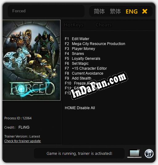 Forced: Cheats, Trainer +12 [FLiNG]