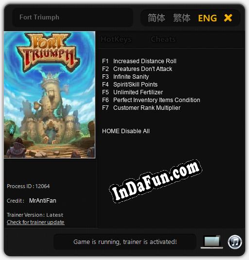 Fort Triumph: Cheats, Trainer +7 [MrAntiFan]