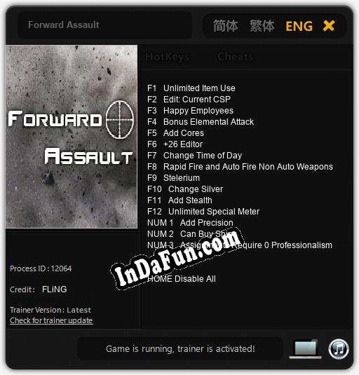 Forward Assault: TRAINER AND CHEATS (V1.0.97)