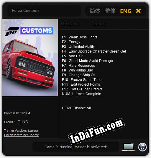 Forza Customs: Cheats, Trainer +13 [FLiNG]