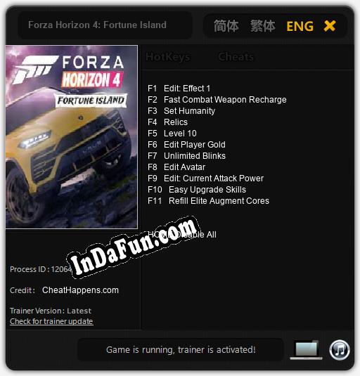 Forza Horizon 4: Fortune Island: TRAINER AND CHEATS (V1.0.58)