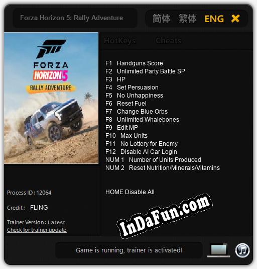 Forza Horizon 5: Rally Adventure: Trainer +14 [v1.1]