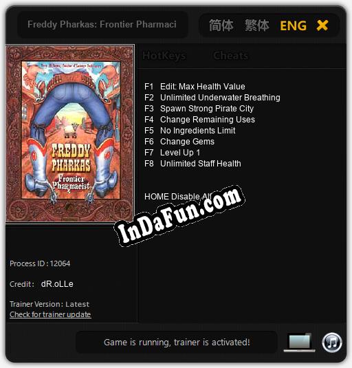 Trainer for Freddy Pharkas: Frontier Pharmacist [v1.0.8]