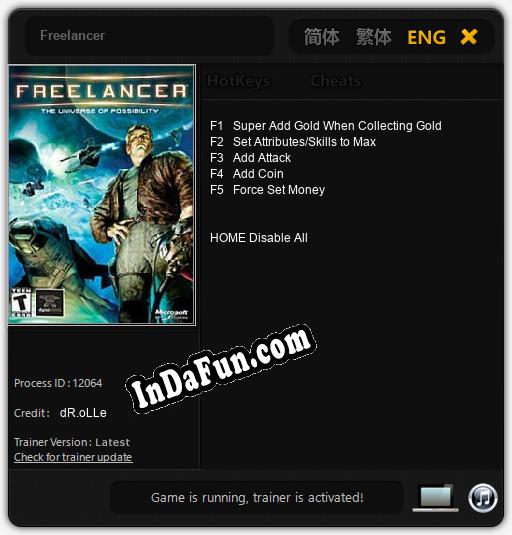 Freelancer: Trainer +5 [v1.7]