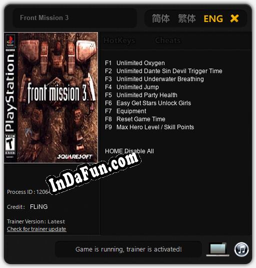 Front Mission 3: Cheats, Trainer +9 [FLiNG]