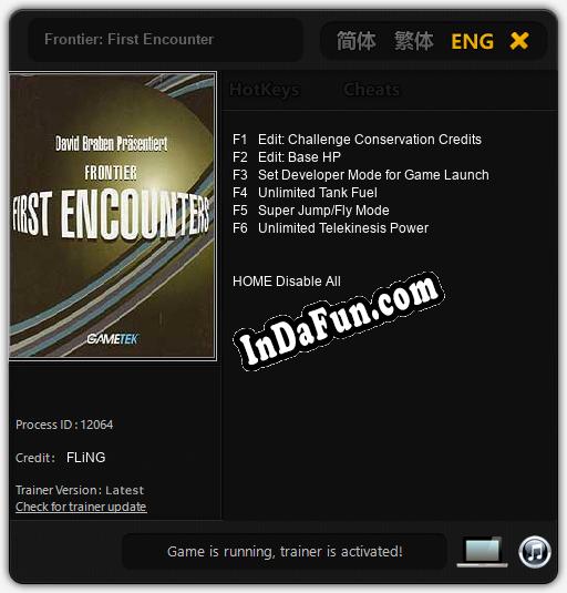 Frontier: First Encounter: Cheats, Trainer +6 [FLiNG]