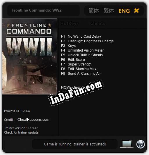 Trainer for Frontline Commando: WW2 [v1.0.9]
