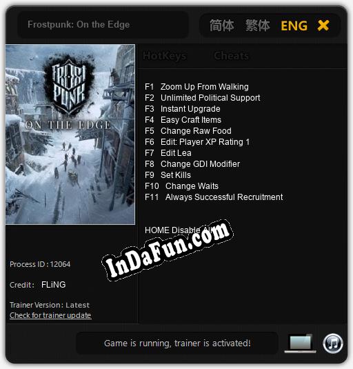 Frostpunk: On the Edge: Trainer +11 [v1.4]