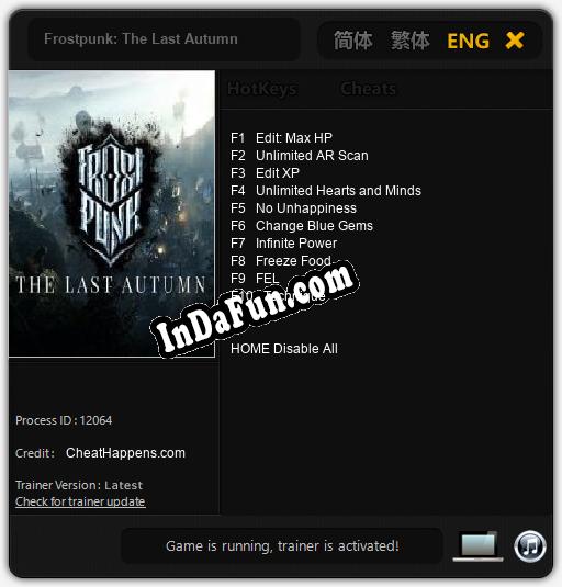 Frostpunk: The Last Autumn: Cheats, Trainer +10 [CheatHappens.com]