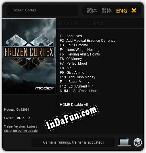 Frozen Cortex: Trainer +13 [v1.2]