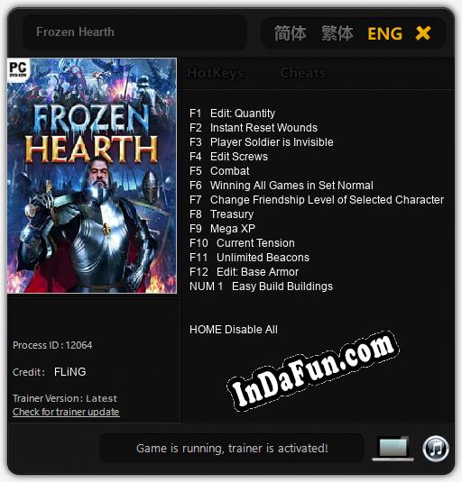 Frozen Hearth: Cheats, Trainer +13 [FLiNG]