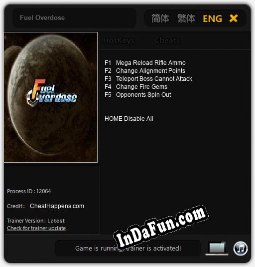 Fuel Overdose: Cheats, Trainer +5 [CheatHappens.com] » Free Download PC ...